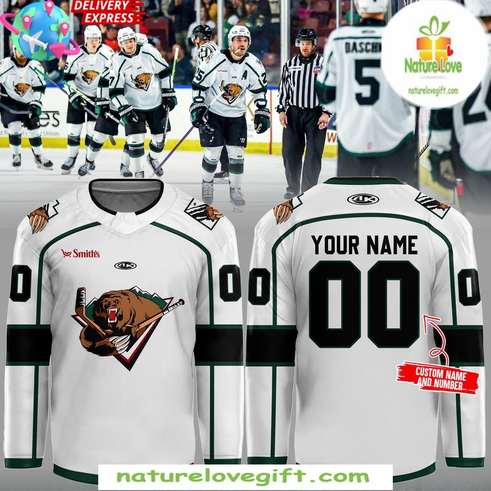 Utah Grizzlies 2025 Hockey Jersey New Uniform Utah Grizzlies 2025 Hockey Jersey New Uniform