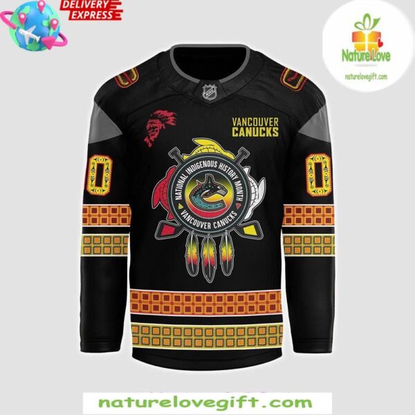 Vancouver Canucks 2025 Indigenous Hockey Jersey Personalized