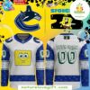 Vancouver Canucks Spongebob 25th Anniversary Hockey Jersey