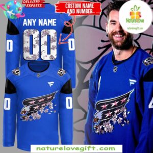 Washington Capitals 2025 Blue Cherry Bloom Jersey