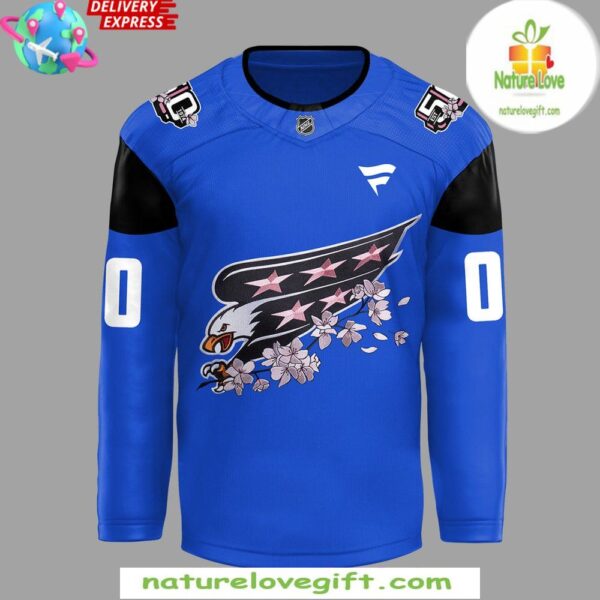 Washington Capitals 2025 Blue Cherry Bloom Jersey