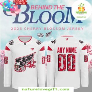 Washington Capitals 2025 Cherry Blossom Red Hockey Jersey
