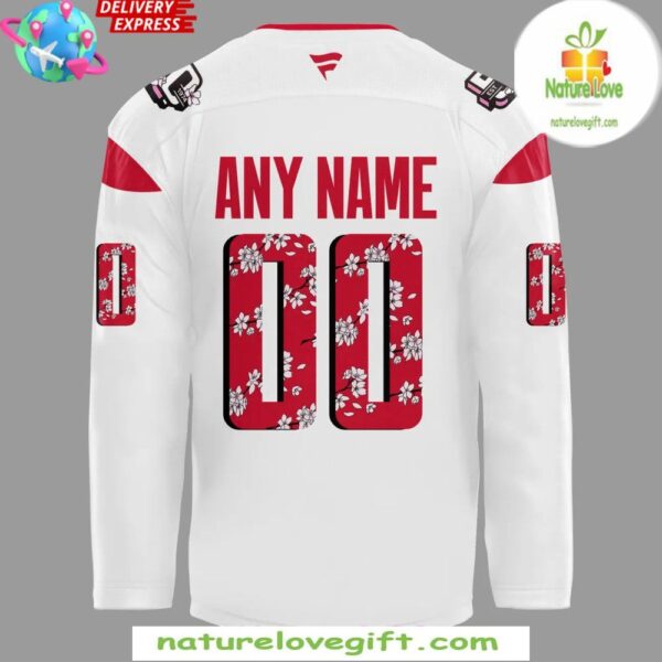 Washington Capitals 2025 Cherry Blossom Red Hockey Jersey