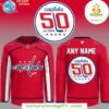 Washington Capitals 50th Anniversary Red Hockey Jersey