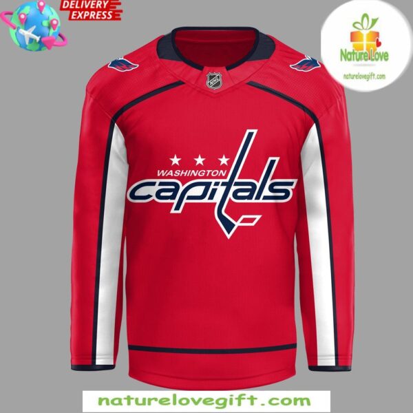 Washington Capitals 50th Anniversary Red Hockey Jersey