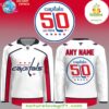 Washington Capitals 50th Anniversary White Hockey Jersey NHL