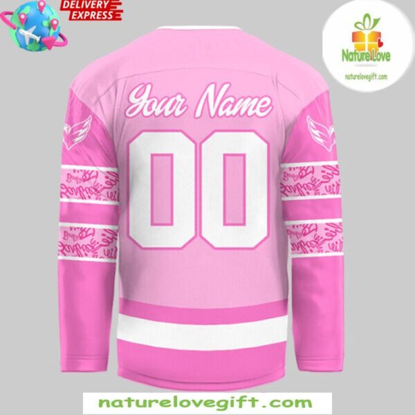 Washington Capitals Barbie Night 2025 Jersey Hockey Fan Apparel