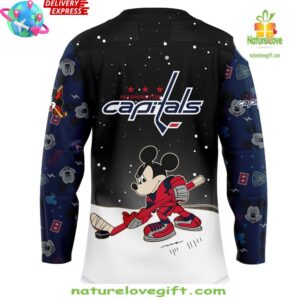 Washington Capitals Mickey Friends Special Hockey Jersey