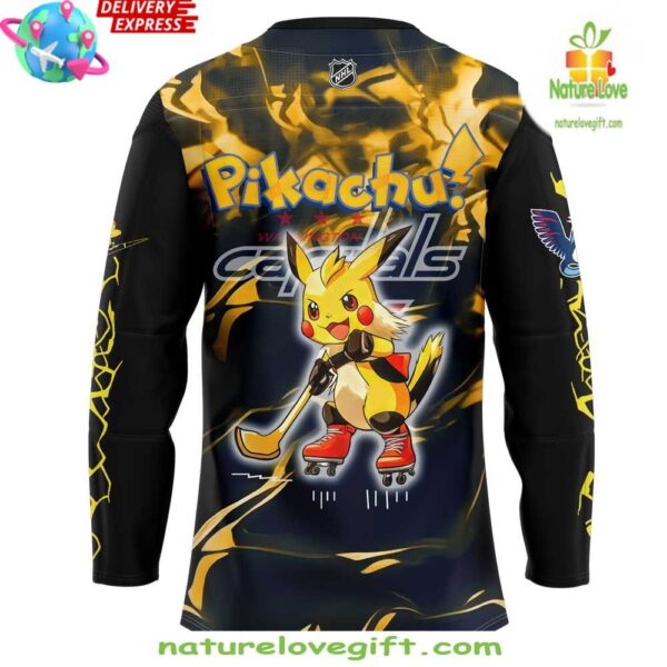 Washington Capitals Pokemon GO Hockey Jersey NHL Fan Gear