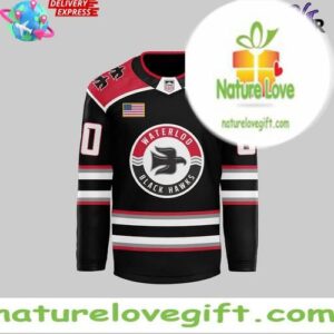 Waterloo Black Hawks New Uniforms 2025 Hockey Jersey InspirDG 2
