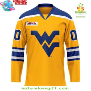 West Virginia Mountaineers The Gold Standard 2024 Hockey Jersey