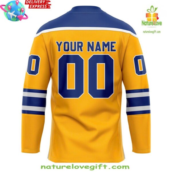 West Virginia Mountaineers 2025 Hockey Jersey Gold Standard