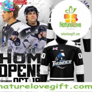 Wichita Thunder 2025-25 Black Hockey Jersey New Uniforms