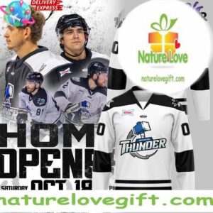 Wichita Thunder 2025-25 White Hockey Jersey New Uniforms