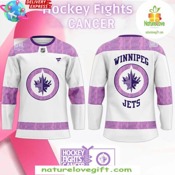 Winnipeg Jets Hockey Fights Cancer Jersey Special Edition