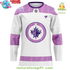 Winnipeg Jets Hockey Fights Cancer Special Hockey Jersey