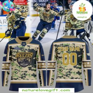 Worcester Railers Military Hockey Jersey Specialty Uniform