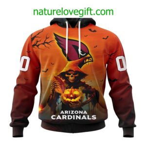 Arizona Cardinals NFL Grim Reaper Hoodie For Halloween Personalized Hoodies