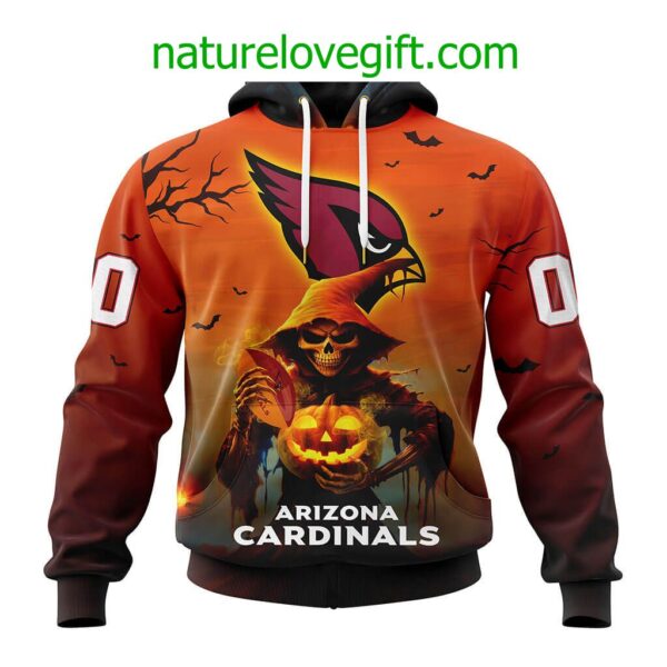 Arizona Cardinals NFL Grim Reaper Hoodie For Halloween Personalized Hoodies