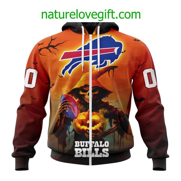 Buffalo Bills NFL Grim Reaper Hoodie For Halloween Personalized Hoodies