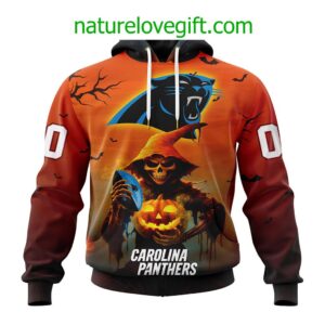 Carolina Panthers NFL Grim Reaper Hoodie For Halloween Personalized Hoodies