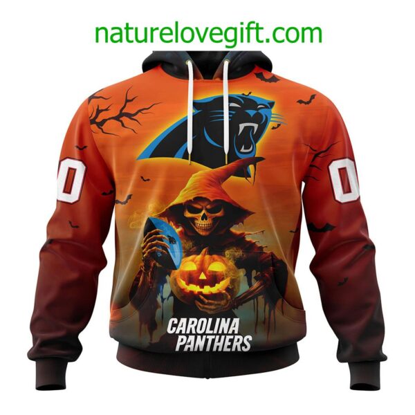 Carolina Panthers NFL Grim Reaper Hoodie For Halloween Personalized Hoodies