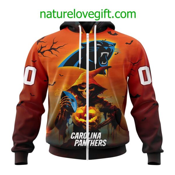 Carolina Panthers NFL Grim Reaper Hoodie For Halloween Personalized Hoodies