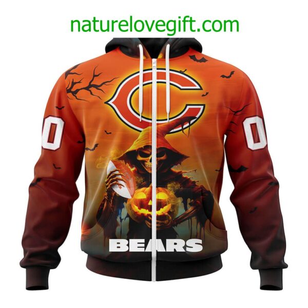 Chicago Bears NFL Grim Reaper Hoodie For Halloween Personalized Hoodies