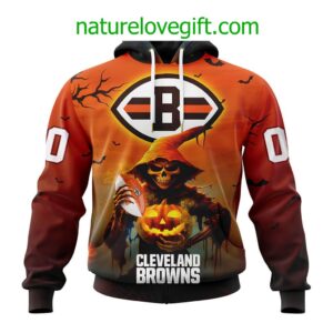 Cleveland Browns NFL Grim Reaper Hoodie For Halloween Personalized Hoodies