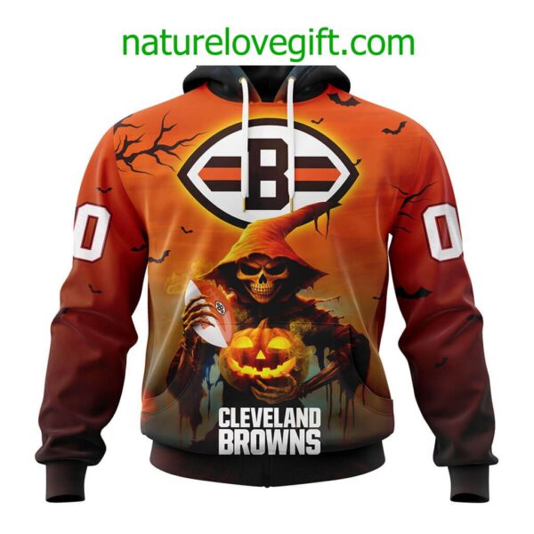 Cleveland Browns NFL Grim Reaper Hoodie For Halloween Personalized Hoodies