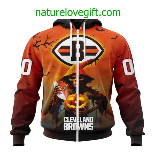 Cleveland Browns NFL Grim Reaper Hoodie For Halloween Personalized Hoodies