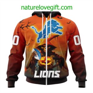 Detroit Lions NFL Special Design Jersey For Halloween Personalized Hoodie T Shirt 2