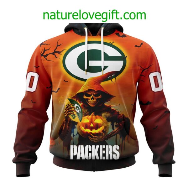 Green Bay Packers NFL Grim Reaper Hoodie For Halloween Personalized Hoodies