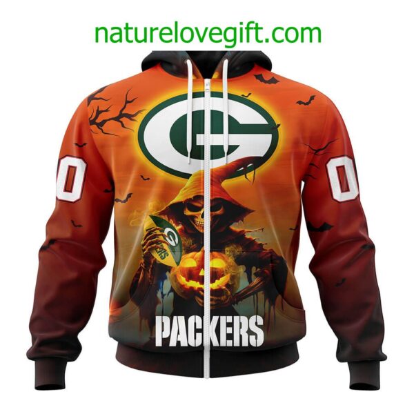 Green Bay Packers NFL Grim Reaper Hoodie For Halloween Personalized Hoodies