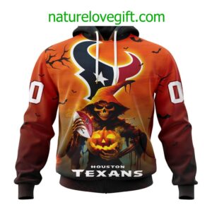 Houston Texans NFL Grim Reaper Hoodie For Halloween Personalized Hoodies