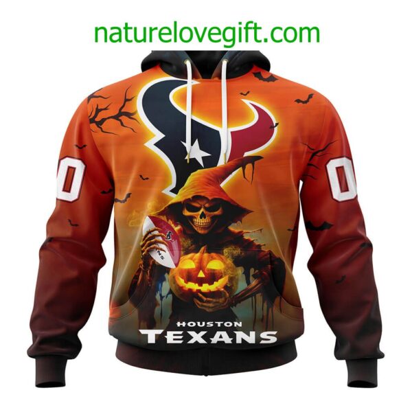 Houston Texans NFL Grim Reaper Hoodie For Halloween Personalized Hoodies