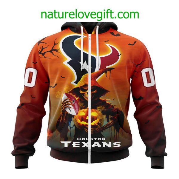 Houston Texans NFL Grim Reaper Hoodie For Halloween Personalized Hoodies
