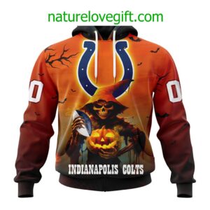 Indianapolis Colts NFL Grim Reaper Hoodie For Halloween Personalized Hoodies