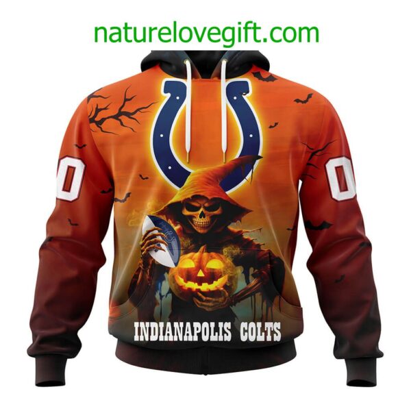 Indianapolis Colts NFL Grim Reaper Hoodie For Halloween Personalized Hoodies