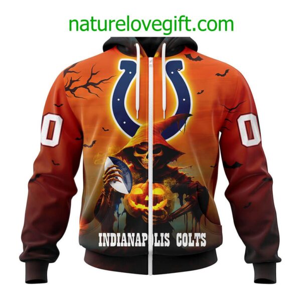 Indianapolis Colts NFL Grim Reaper Hoodie For Halloween Personalized Hoodies