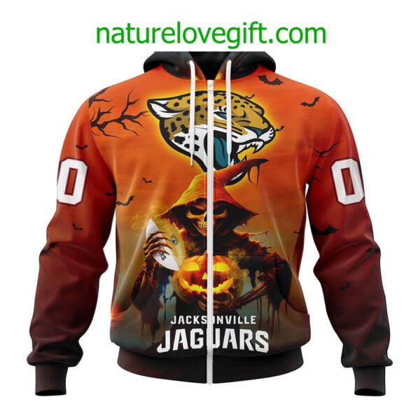 Jacksonville Jaguars NFL Grim Reaper Hoodie For Halloween Personalized Hoodies