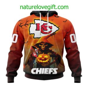 Kansas City Chiefs NFL Grim Reaper Hoodie For Halloween Personalized Hoodies