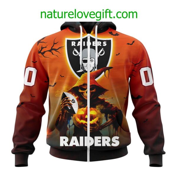 Las Vegas Raiders NFL Grim Reaper Hoodie For Halloween Personalized Hoodies