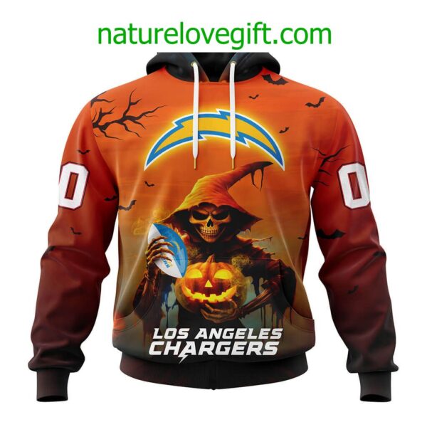 Los Angeles Chargers NFL Grim Reaper Hoodie For Halloween Personalized Hoodies
