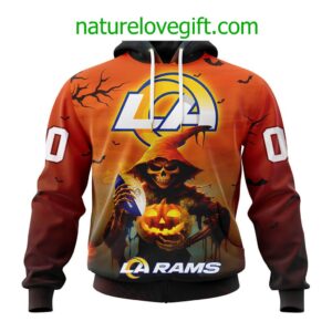 Los Angeles Rams NFL Grim Reaper Hoodie For Halloween Personalized Hoodies