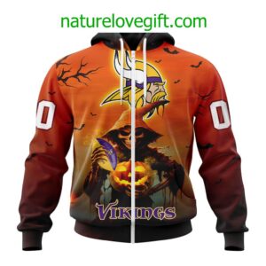 Minnesota Vikings NFL Special Design Jersey For Halloween Personalized Hoodie T Shirt 2