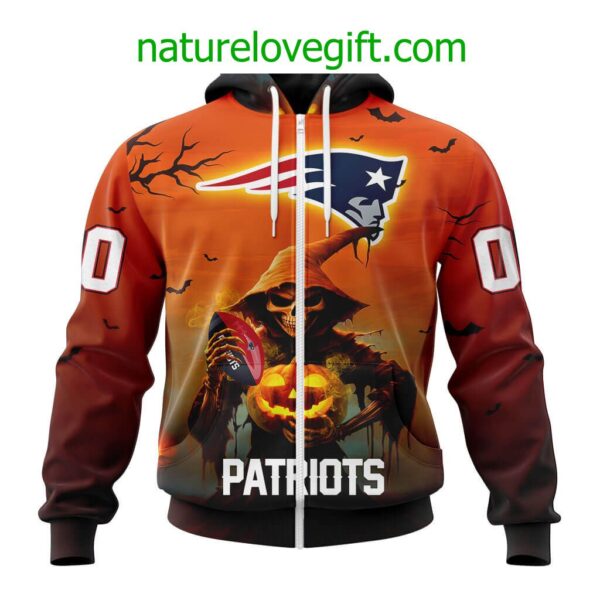 New England Patriots NFL Grim Reaper Hoodie For Halloween Personalized Hoodies