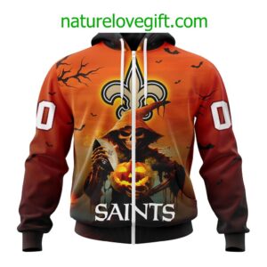 New Orleans Saints NFL Special Design Jersey For Halloween Personalized Hoodie T Shirt 2
