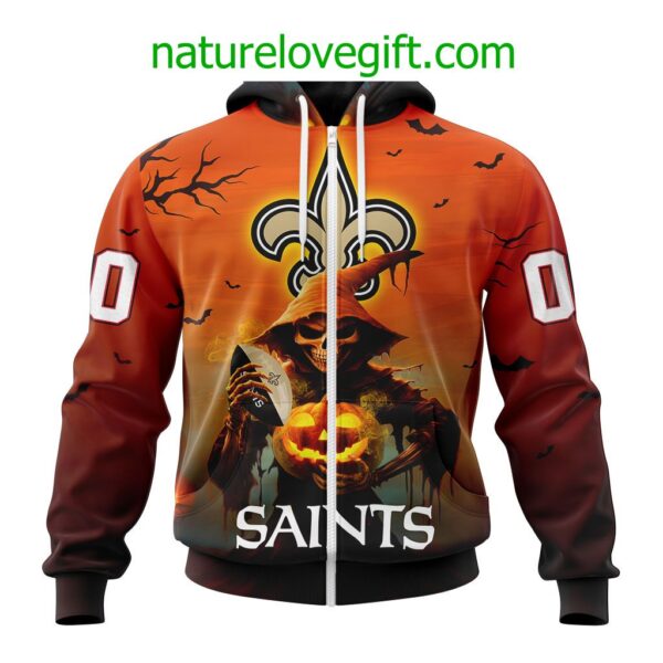 New Orleans Saints NFL Grim Reaper Hoodie For Halloween Personalized Hoodies