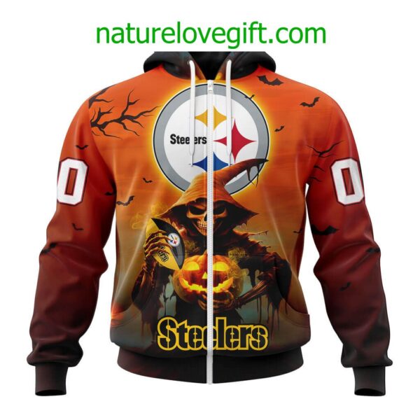 Pittsburgh Steelers NFL Grim Reaper Hoodie For Halloween Personalized Hoodies